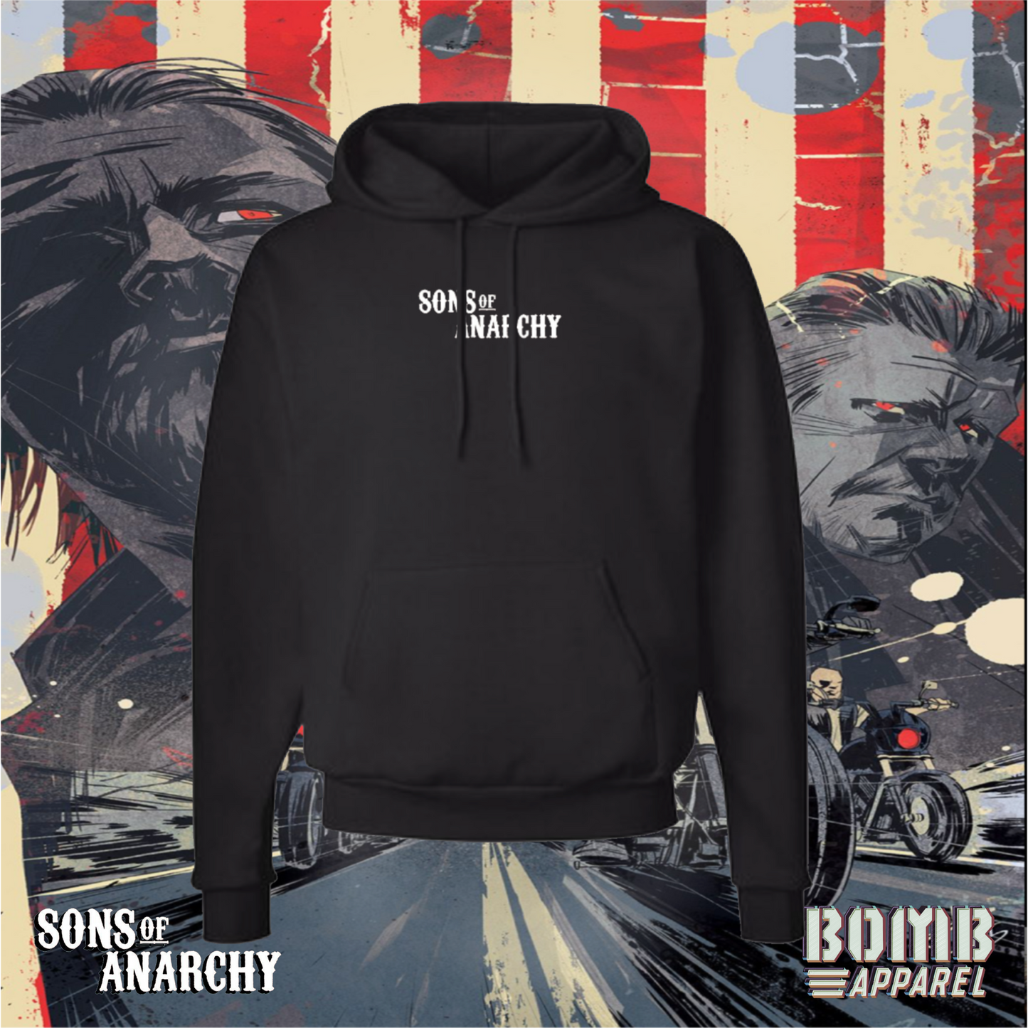 Sons Of Anarchy (High Road) Fleece Hoodie by Bomb Apparel™