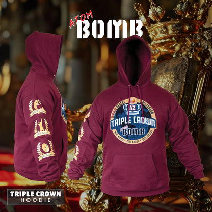 Triple Crown Men's Fleece Hoodie by The Desert Colosseum