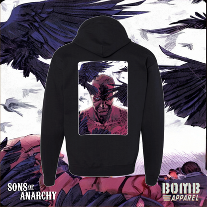 Sons Of Anarchy Crew (Happy) Fleece Zip-Up Hoodie by Bomb Apparel™