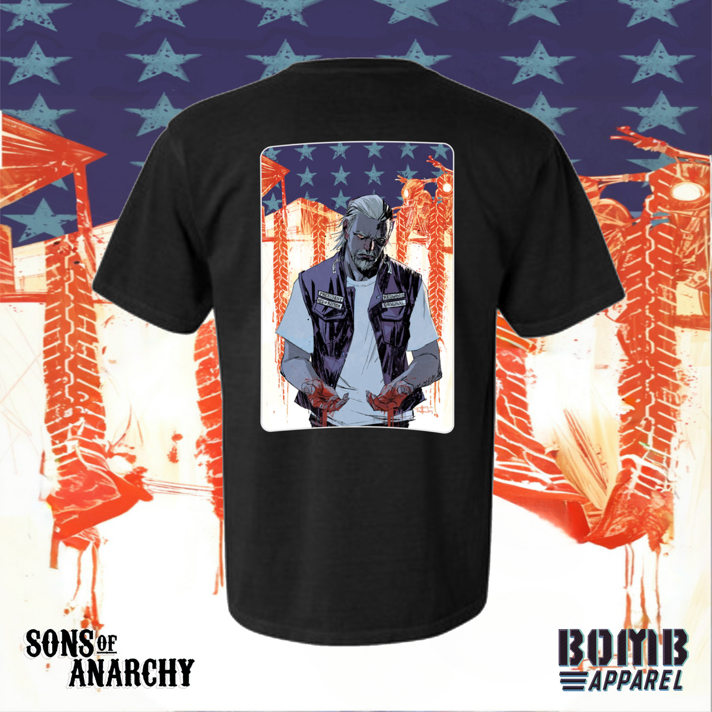 Sons Of Anarchy Crew (Jax) T-Shirt by Bomb Apparel™