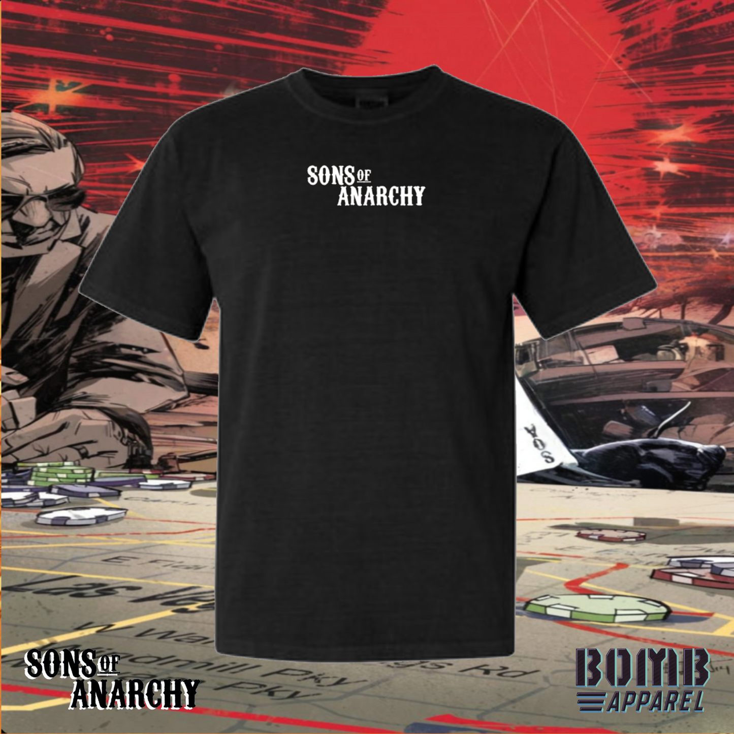 Sons Of Anarchy Crew (Bobby) T-Shirt by Bomb Apparel™