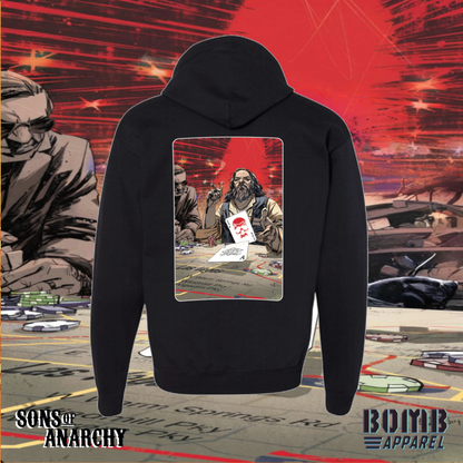 Sons Of Anarchy Crew (Bobby) Fleece Zip-Up Hoodie by Bomb Apparel™