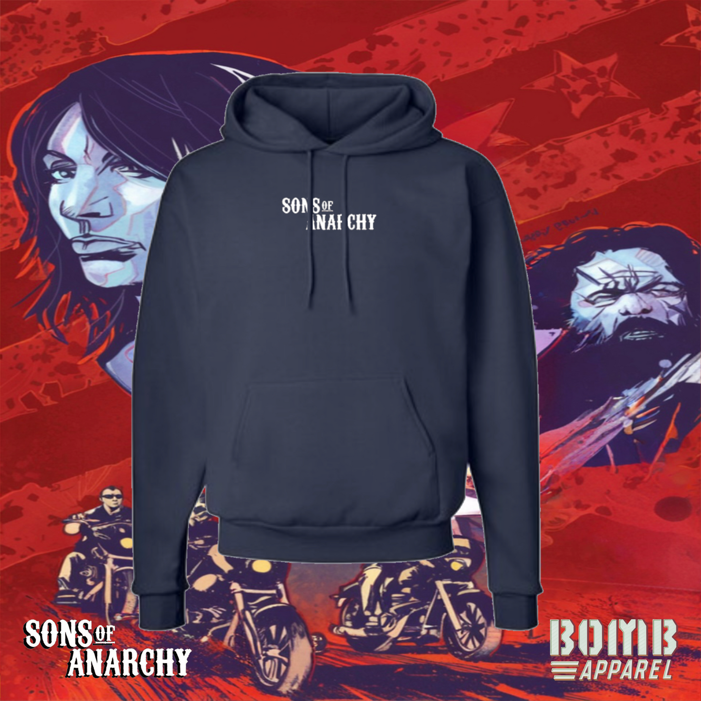 Sons Of Anarchy (Charming) Fleece Hoodie by Bomb Apparel™