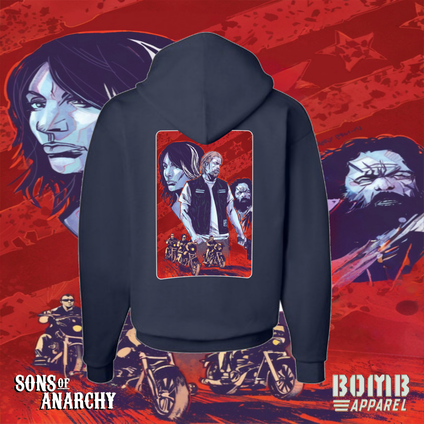 Sons Of Anarchy (Charming) Fleece Hoodie by Bomb Apparel™