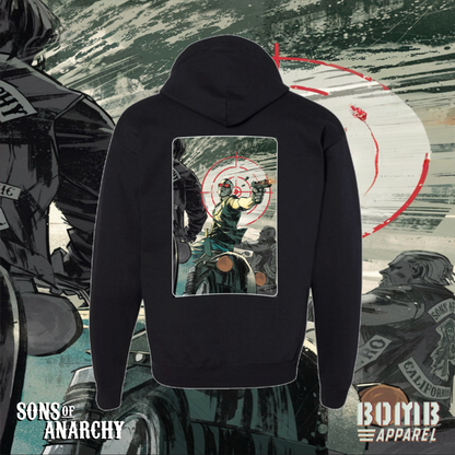 Sons Of Anarchy Crew (Juice) Fleece Zip-Up Hoodie by Bomb Apparel™