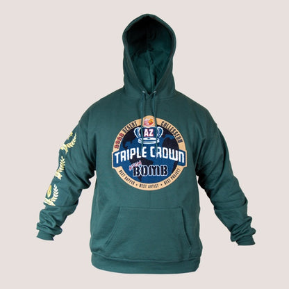 Triple Crown Men's Fleece Hoodie by The Desert Colosseum